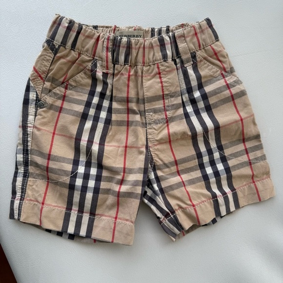 Baby kid set top jumper long sleeves + shorts 3/6 months Burberry beige - Picture 4 of 5